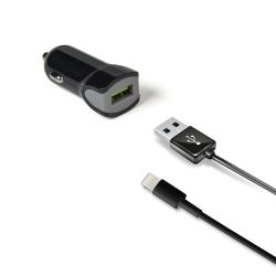 Caricatore Usb Da Auto Iphone 5 Nero Ccip5