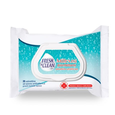 CF.20 SALVIETTE DISINFETTANTI ANTIBATT. FRESHCLEAN