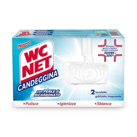 WC NET TAVOLETTA SOLIDA CANDEGGINA EXTRA WHITE X 2