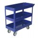 CARRELLO C/RUOTE ACCIAIO VERN. BLU 3 RIP. 82CM