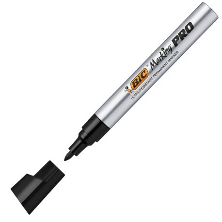 SC. 12 MARCATORI NERO PUNTA TONDA MARKING PRO BIC