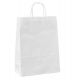 25 SHOPPERS CARTA 14X9X20CM BIANCO NEUTRO CORDINO