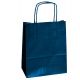 25 SHOPPERS CARTA KRAFT 18X8X24CM TWISTED BLU