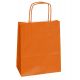 25 SHOPPERS CARTA KRAFT 14X9X20CM TWISTED ARANCIO