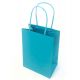 25 SHOPPERS CARTA KRAFT 14X9X20CM TWISTED TURCHESE