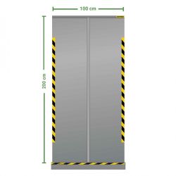 DIVISORIO ROLL UP TRASPARENTE 100X200CM JALEMA