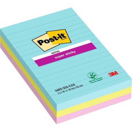 Post-it 4690 101x152 XL Super Sticky Miami