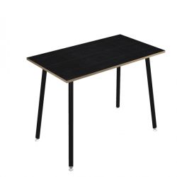 TAVOLO ALTO 180X80XH105CM NERO/ NERO V. SKINNY MET