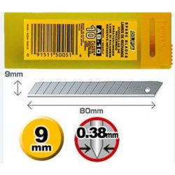 Lame ricambio AB-10 10pz 9mm Olfa 180