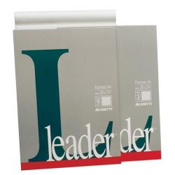 Blocco note Leader A4 90fg bianco