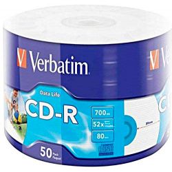 CD-R Verbatim 700MB 80min torre 25pz PRINTABLE