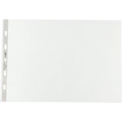 Buste in plastica perforazione universale 30x22H/15 cf.100pz liscie ALBUM