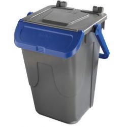 Bidone Ecology MP 35lt 37x37x52 con maniglia blu