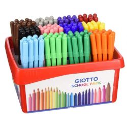 Pennarelli TurboColor Giotto Fila Schoolpack 144pz punta fine