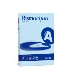 RISMAACQUA A4 GR. 90 FG. 100 CELESTE