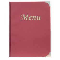 Porta Menu' Basic Securit PVC A4 bordeaux