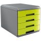 Cassettiera 4 cassetti MYDESK Arda verde