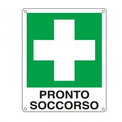 Cartello alluminio 12x14,5 PRONTO SOCCORSO