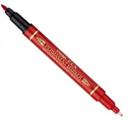 Marcatore Pentel Twin Tip rosso