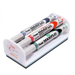 Kit 4 Marker Maxiflo Pentel + cancellino