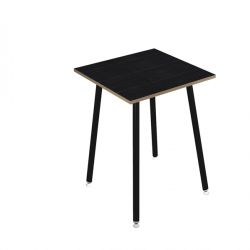 TAVOLO ALTO 80X80XH105CM NERO/ NERO V. SKINNY META