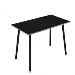 TAVOLO ALTO 140X80XH105CM NERO/ NERO V. SKINNY MET