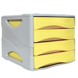 Cassettiera 4 cass. Arda Keep Colour giallo