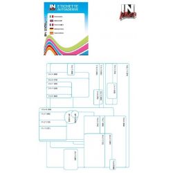 Busta etichette 10fg 70x25 80pz