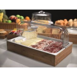 SET ESPOSITORE BUFFET BAMBU GN1/1 53X32 NAT. LEONE