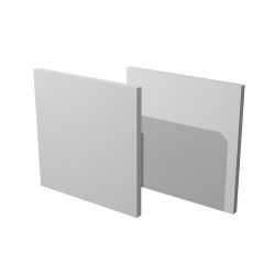 Fondi per SQUARE 2pz grigio alluminio